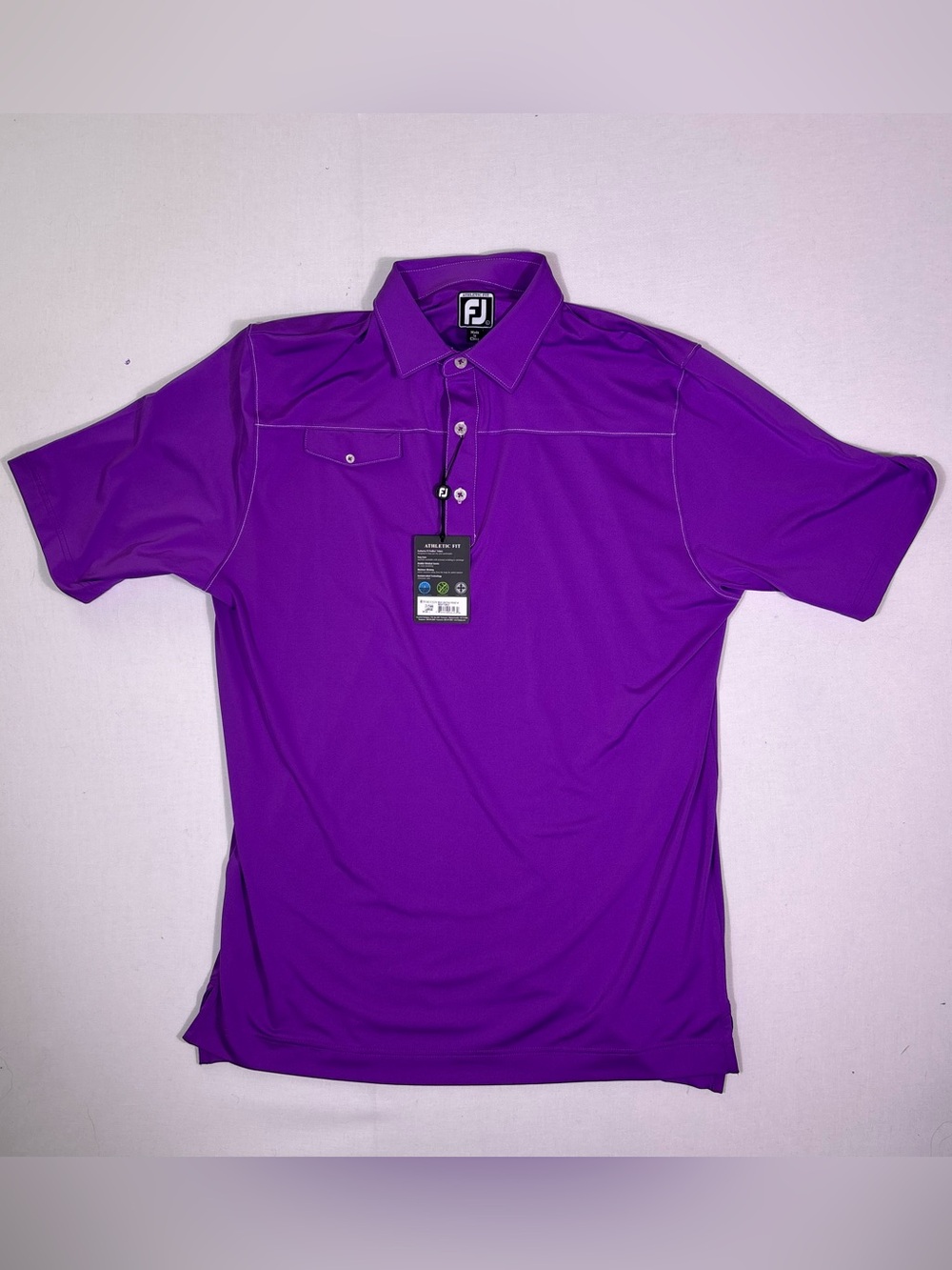 FootJoy Polo Shirt Mens Large Athletic Fit Golf Performance Stretch (Brand New)